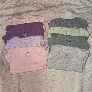Carter's Baby Onesies Set - Pastel Colors